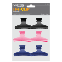 Vertix Hair Clip 80mm - Prendedor de Cabelo (6 Unidades)