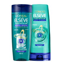 Kit Elseve L'Oréal Paris Hydra Detox 48h Anti-Caspa Duplo (2 Produtos)