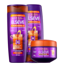 Kit Elseve L'Oréal Paris Supreme Control 4D Triplo (3 Produtos)