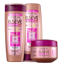 Kit Elseve L'Oréal Paris Quera-Liso MQ Triplo (3 Produtos)