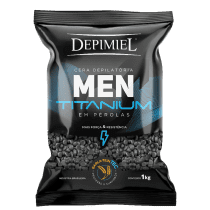 Depimiel Men Titanium - Cera Depilatória 1kg