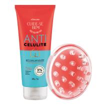Combo Cuide-se Bem Anticelulite: Gel de Massagem Creme + Massageador Corporal