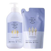 Combo Cuide-se Bem Lavandinha: Loção Corporal Hidratante 400ml + Refil 400ml