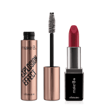 Combo Make B.: Máscara Explosion Effect + Batom Cremoso Revolution Red