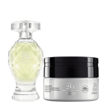 Combo Botica 214 Peônia & Apricot: Eau De Parfum 75ml + Creme Acetinado Desodorante Hidratante 250g