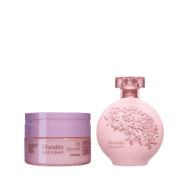 Combo Floratta Love Flower: Desodorante Colônia 75ml + Creme Desodorante Hidratante 250g