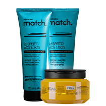 Kit o Boticário Match Respeito aos Lisos + Fonte da Nutrição (3 Produtos)