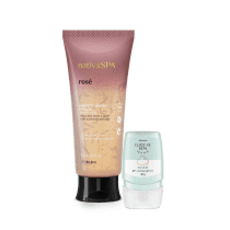 Combo Cuide-se Bem Alcool Gel Nuvem 30g + Sabonete Liquido Nativa Spa Rosé