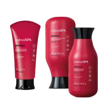Combo Nativa SPA Ameixa: Shampoo 300ml + Condicionador 300ml + Creme Sem Enxágue 150ml