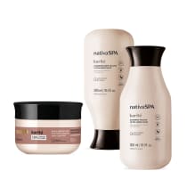 Combo Nativa Spa Karité: Shampoo 300ml + Máscara 200g + Condicionador 300ml
