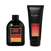 Combo Malbec X: Óleo de Massagem 200ml + Shower Gel Cabelo e Corpo 200g