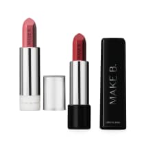 Combo Make B.: Batom Cremoso Vermelho Revolution Red 3,6g + Refil Batom Glossy Rosa Rose 3,6g