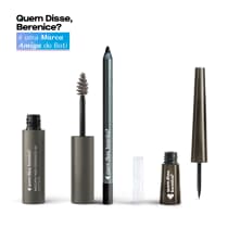 Combo QDB Make: Delineador Líquido 2,5ml + Lápis de Olhos 1,2g + Máscara para Sobrancelhas 3g