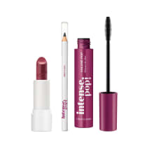 Combo Presente Natal Intense: Lápis Para Olhos 1,1g + Máscara De Cílios 10g + Batom Rosa 3,6g