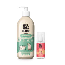 Imagem do produto Combo Au.Migos Pets: Shampoo Para Pelos Claros 400ml + Colônia Para Cães e Gatos 60ml