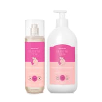 Imagem do produto Combo Cuide-se Bem Doçura na Pessegura: Body Splash 200ml + Loção Corporal 400ml
