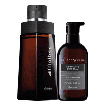 Combo Malbec Club Perfumado: Desodorante Colônia + Loção Hidratante Corporal
