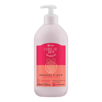 Loção Hidratante Desodorante Corporal Cuide-se Bem Morango e Leite 400ml