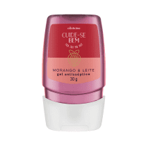 Álcool em Gel Cuide-se Bem Morango e Leite, 30g