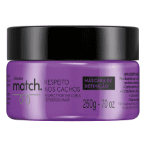 Máscara Capilar Match Respeito aos Cachos, 250g
