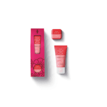 Kit Presente Cuide-se Bem Morango e Leite: Creme Desodorante para mãos 30g + Hidratante Labial 6,2g