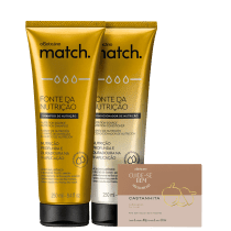 Kit o Boticário Match Fonte da Nutrição & Cuide-se Bem Castanhita (3 Produtos)
