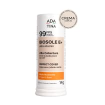 Protetor Solar Biosole Stick FPS99, da marca Ada Tina. Cor clara.