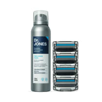 Imagem do produto Combo Recargas The Razor 4 + Espuma de Barbear Hidratante Precision Foam 154g/160ml