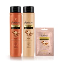 Combo Instance Karité: Shampoo 300ml + Máscara 30g + Condicionador 300ml