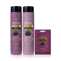 Combo Instance Açaí e Bambu: Shampoo 300ml + Condicionador 300ml + Máscara Capilar Sachê 30g