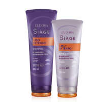 Combo Eudora Siagè Liso Liso Intenso: Shampoo 250ml + Condicionador 200ml