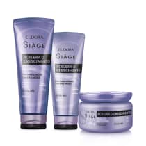 Combo Siàge Acelera o Crescimento: Shampoo 250ml + Condicionador 200ml + Máscara Capilar 250g