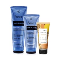 Combo Eudora: Shampoo Hair-Plastia 250ml + Condicionador Hair-Plastia 200ml + Creme Relaxante Corporal Instance Maracujá 180ml