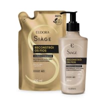 Combo Siàge Reconstrói Os Fios: Condicionador 400ml + Refil 400ml