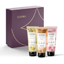 Combo Presente Natal Loção Corporal Instance: Karité 75ml + Frutas Vermelhas 75ml + Baunilha 75ml + Caixa Presenteável P