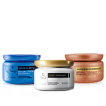 Imagem do produto Combo Siàge Cronograma Capilar: Nutri Óleos Poderosos 250g + Cica Therapy 250g + Hair-Plastia 250g