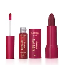 Imagem do produto Combo Kiss Me Cherry: Batom Vermelho Cereja Divina 3,7g + Gloss Labial 5,5ml