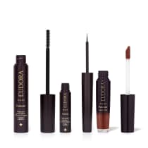 Imagem do produto Combo Eudora Make: Máscara Cílios Forever 8g + Delineador Líquido Forever 3ml + Batom Líquido Nude Icônico 4ml