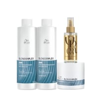 Imagem do produto Kit Wella Professionals BlondorPlex Super Mask 150ml Oil Reflections 100ml (4 Produtos)