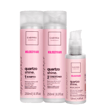 Kit Cadiveu Essentials Quartzo Shine by Boca Rosa Hair Cuidado Diário (3 Produtos)