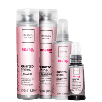 Kit Cadiveu Essentials Quartzo Shine By Boca Rosa Hair Brilho Máximo (4 Produtos)