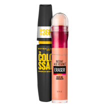 Kit Maybelline Colossal Rewind Eraser 4 - Corretivo Líquido 5,9ml + Máscara de Cílios 8ml