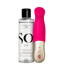 Kit Fun Factory Pulse Vibe Sundaze Fuchsia Pink + So Lub (2 Produtos)