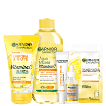 Kit Garnier Skin Active Uniform & Matte Full (5 Produtos)