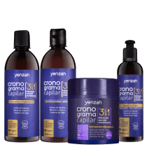 Kit Yenzah Cronograma Capilar Pós-Química (4 Produtos)