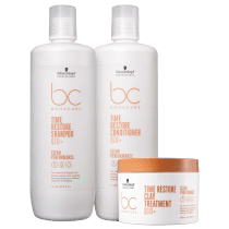Kit Schwarzkopf Professional BC Bonacure Clean Performance Time Restore Trio Super (3 Produtos)