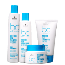 Kit Schwarzkopf Professional BC Bonacure Clean Performance Moisture Kick Curl Bounce (4 Produtos)