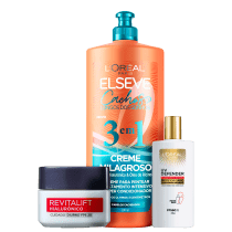 Kit Beleza na Web L'Oréal Paris Cuidados com a Pele e Cabelo (3 Produtos)