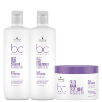 Kit Schwarzkopf Professional BC Bonacure Clean Performance Frizz Away Triple Treatment (3 Produtos)