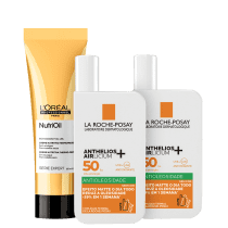 Kit Beleza na Web L'Oréal Professionnel NutriOil + La Roche-Posay Anthelios Airlicium Fluido FPS 50 (3 Produtos)
